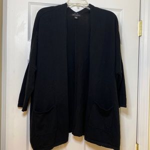 Black oversized cardigan